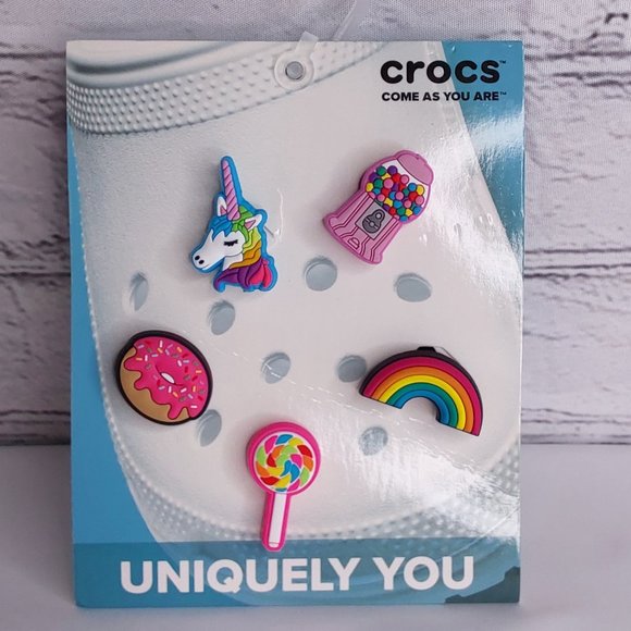 CROCS Accessories - 'JIBBITZ' CROCS CHARMS 'UNIQUELY YOU' 'EVERYTHING NICE' CHARMS 5-PIECE SET